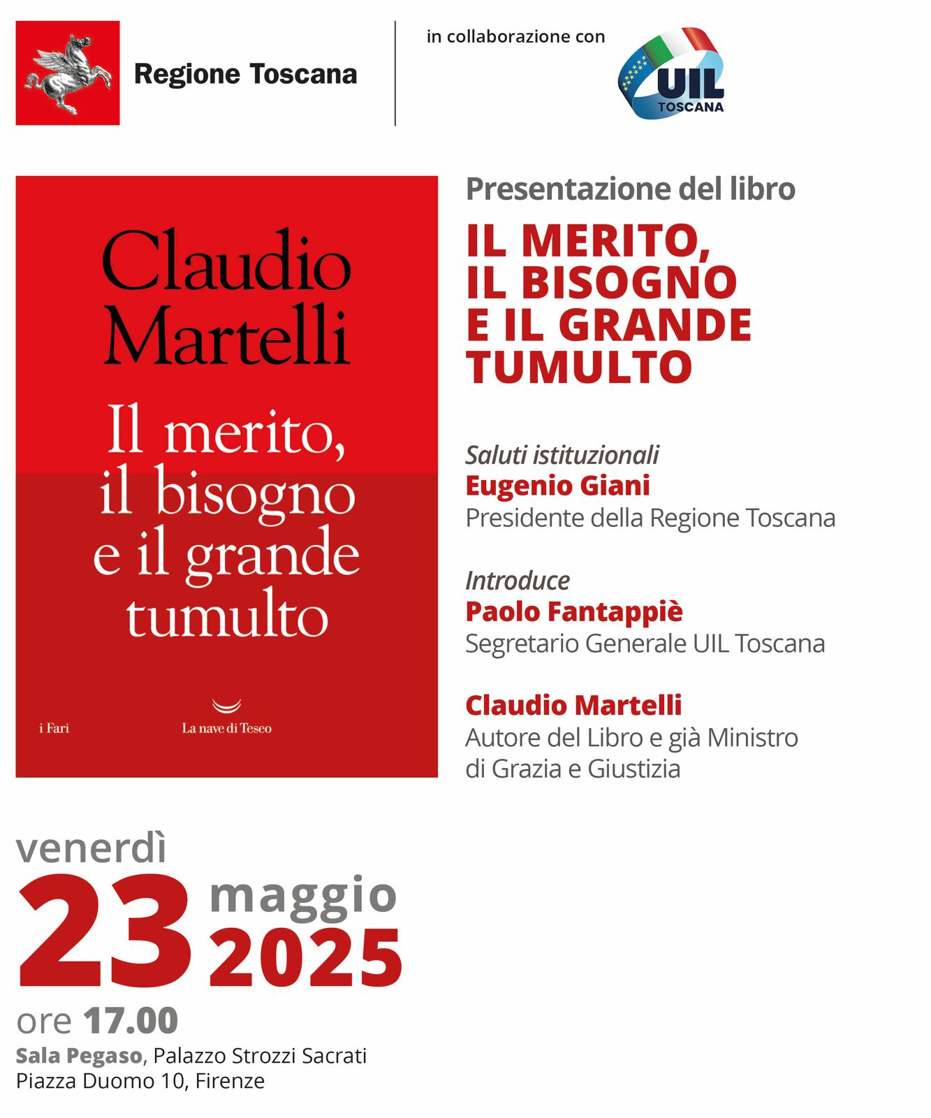 ‘Il merito, il bisogno e il grande tumulto’ di Claudio Martelli: ...